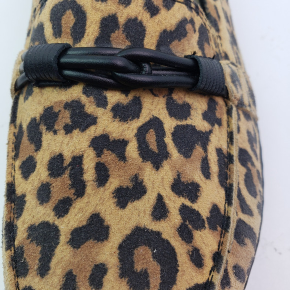 Collection By Clarks Ashland Ballot Womens Size 9 Leopard Slip On Loafer Shoes - Picture 9 of 11